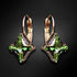 Серьги "Bizantijas Krusts (Peridot Scarabaeus Green)" с кристаллами Swarovski™